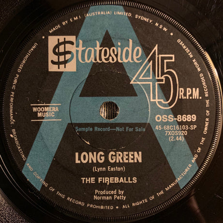 The Fireballs : Long Green / Light In The Window (7", Single, Promo)