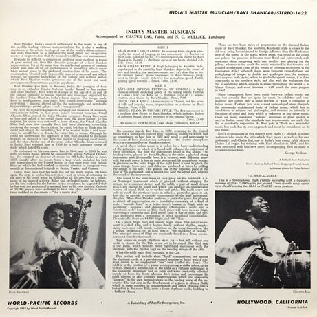 Ravi Shankar : India's Master Musician (LP, RP)