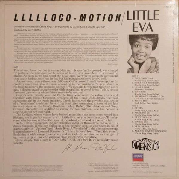 Little Eva : Llllloco-Motion (LP, Album, RE)