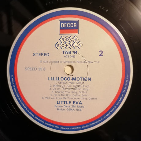 Little Eva : Llllloco-Motion (LP, Album, RE)