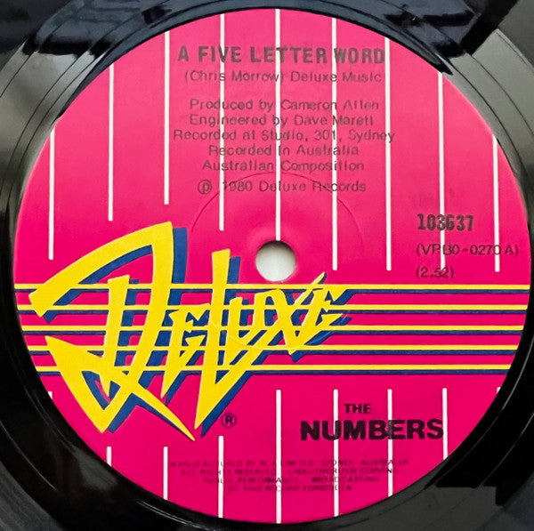 The Numbers : Five Letter Word (7", Single)