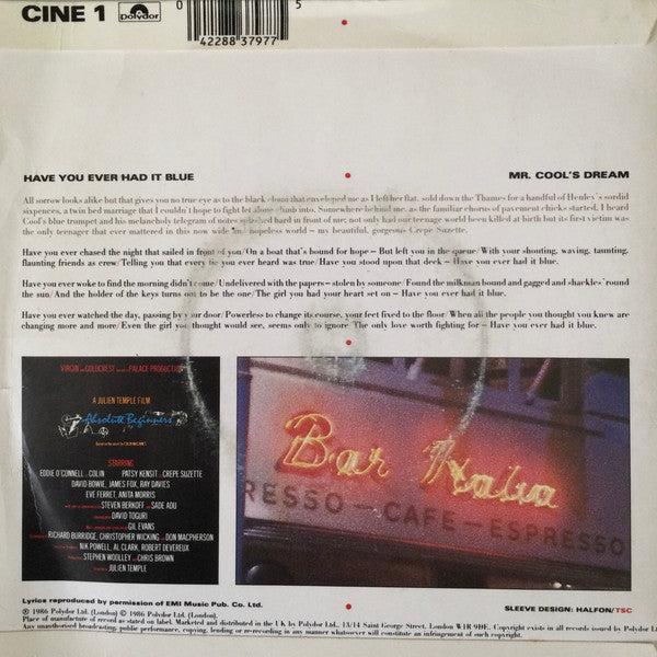 The Style Council : Have You Ever Had It Blue (7", Single, Sil)