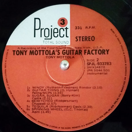 Tony Mottola : Tony Mottola's Guitar Factory (LP, Album)