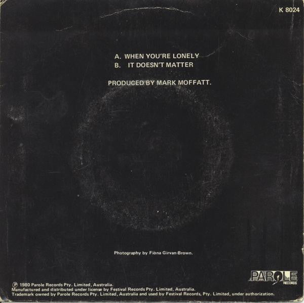 Boys : When You're Lonely (7", Single)