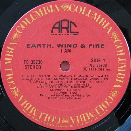 Earth, Wind & Fire : I Am (LP, Album, Gat)