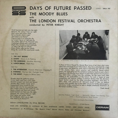 The Moody Blues : Days Of Future Passed (LP, Album)