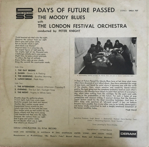 The Moody Blues : Days Of Future Passed (LP, Album)