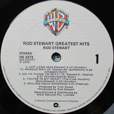 Rod Stewart : Greatest Hits (LP, Comp)