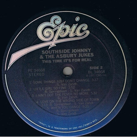 Southside Johnny And The Asbury Jukes* : This Time It's For Real (LP, Album, RE, Pit)