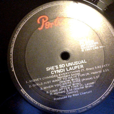Cyndi Lauper : She's So Unusual (LP, Album, RE)