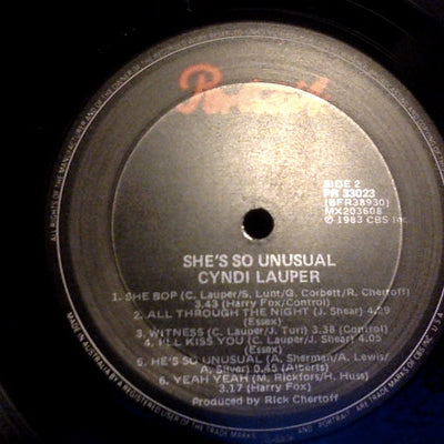 Cyndi Lauper : She's So Unusual (LP, Album, RE)