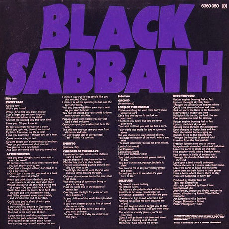 Black Sabbath : Master Of Reality (LP, Album)