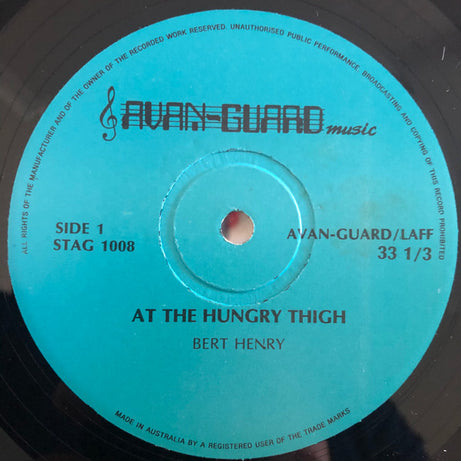 Bert Henry : Bert Henry At The Hungry Thigh (LP)