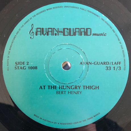 Bert Henry : Bert Henry At The Hungry Thigh (LP)