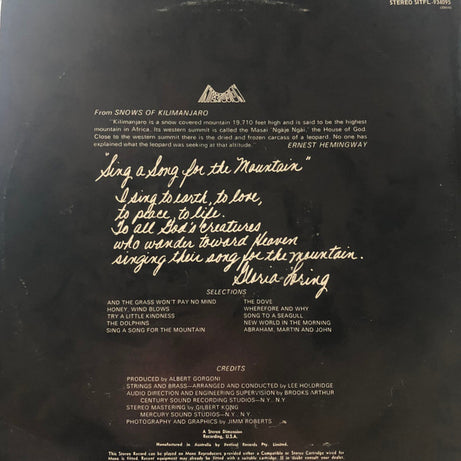 Gloria Loring : Sing A Song For The Mountain (LP)
