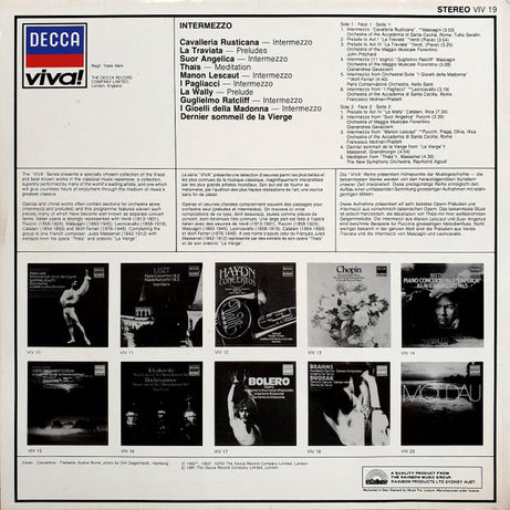 Various : Intermezzo (LP, Comp)