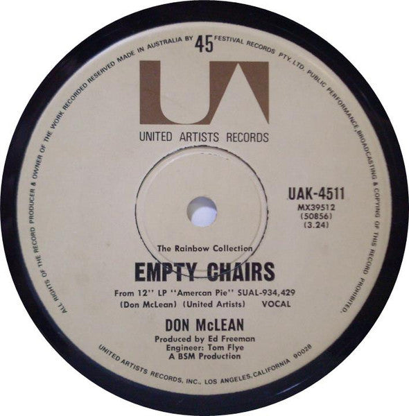 Don McLean : American Pie (7", Single)