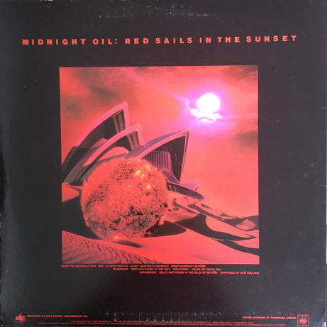 Midnight Oil : Red Sails In The Sunset (LP, Album)