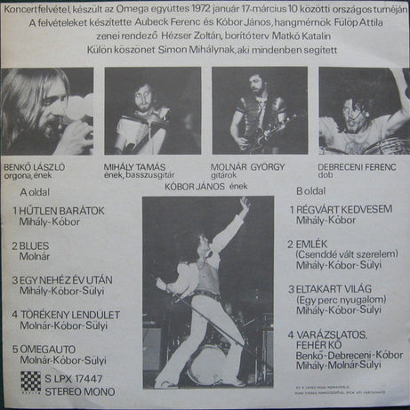 Omega (5) : Élő Omega (LP, Album, Blu)