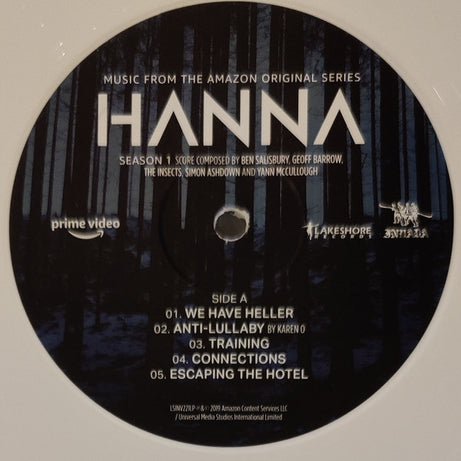 Ben Salisbury, Geoff Barrow, The Insects, Simon Ashdown (2) And Yann McCullough : Hanna: Season 1 (Music From The Amazon Original Series) (2xLP, Ltd, Whi)