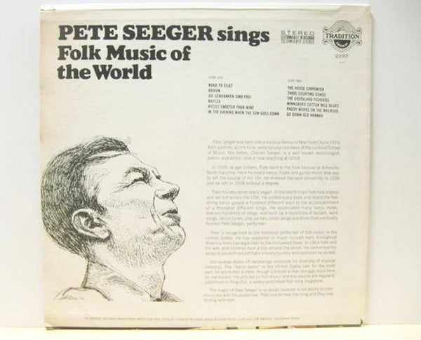 Pete Seeger : Sings Folk Music Of The World (LP, Album, RE)