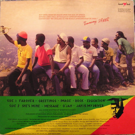 Burning Spear : Farover (LP, Album, RE, Wak)