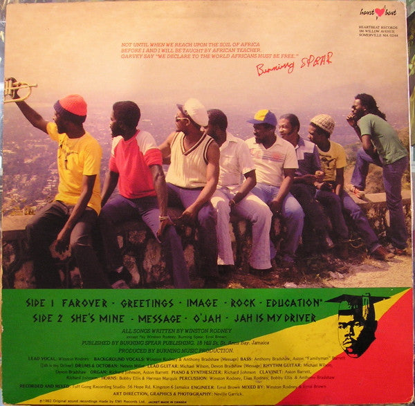 Burning Spear : Farover (LP, Album, RE, Wak)