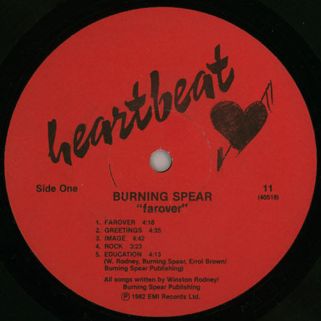 Burning Spear : Farover (LP, Album, RE, Wak)