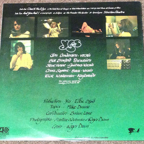 Yes : Close To The Edge (LP, Album, Gat)
