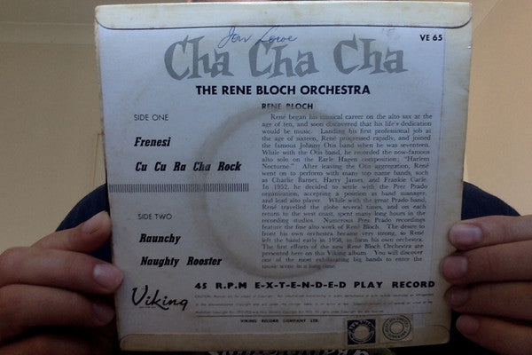 Rene Bloch And His Orchestra : Cha Cha Cha (7", EP)