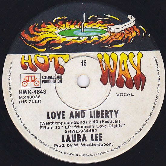 Laura Lee : Since I Fell For You / Love And Liberty (7", Single)