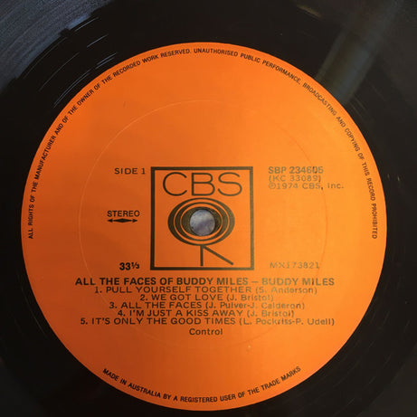 Buddy Miles : All The Faces Of Buddy Miles (LP)