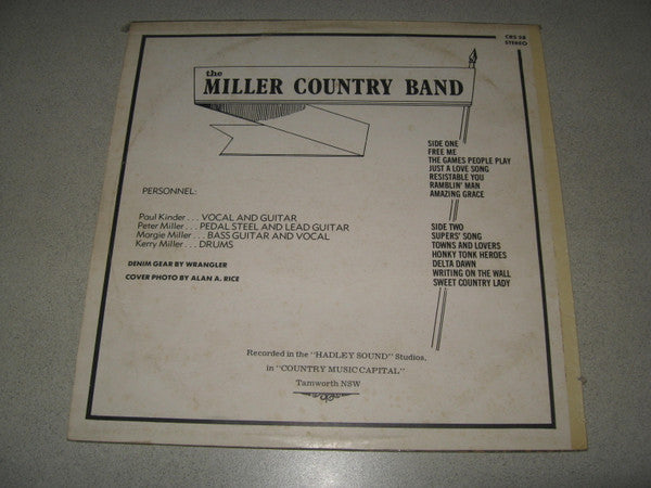 The Miller Country Band : The Miller Country Band (LP, Album)
