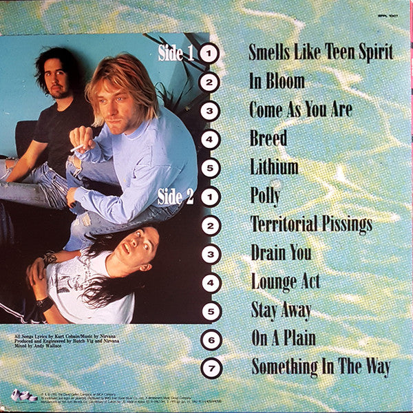 Nirvana : Nevermind (LP, Album, Qui)