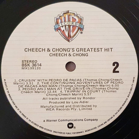 Cheech & Chong : Cheech & Chong's Greatest Hit (LP, Comp, 'Ho)
