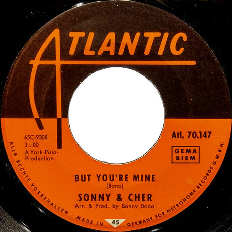 Sonny & Cher / Sonny* : But You're Mine / The Revolution Kind (7", Single)