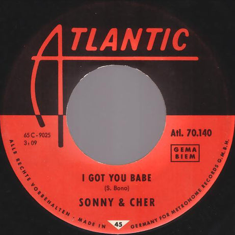 Sonny & Cher : I Got You Babe / It's Gonna Rain (7", Single, Mono)