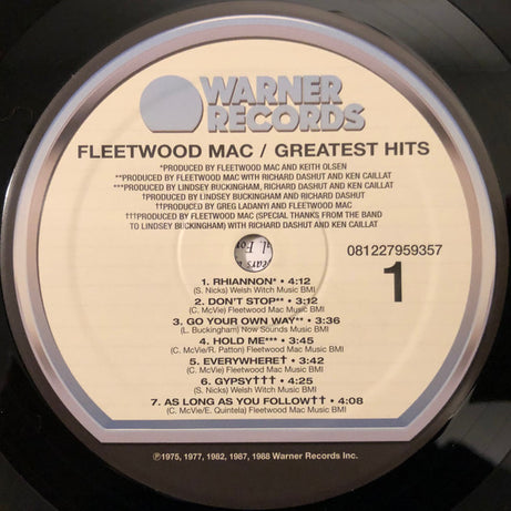 Fleetwood Mac : Greatest Hits (LP, Comp, RE)