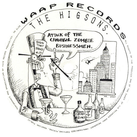 The Higsons : Attack Of The Cannibal Zombie Businessmen (LP, Comp)