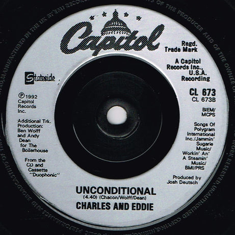 Charles & Eddie : Would I Lie To You? (7", Single, Sil)