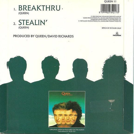 Queen : Breakthru (7", Single, Whi)