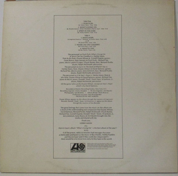 Herbie Mann : Push Push (LP, Album)