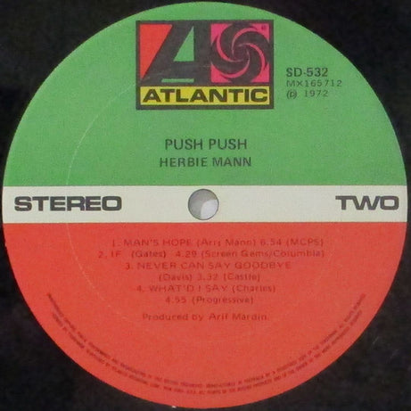Herbie Mann : Push Push (LP, Album)
