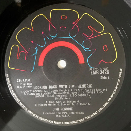 Jimi Hendrix : Looking Back With Jimi Hendrix (LP, Comp)
