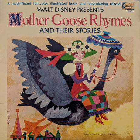 Rica Moore & Tutti Camarata : Walt Disney Presents Mother Goose Rhymes And Their Stories (LP, Album, Red)