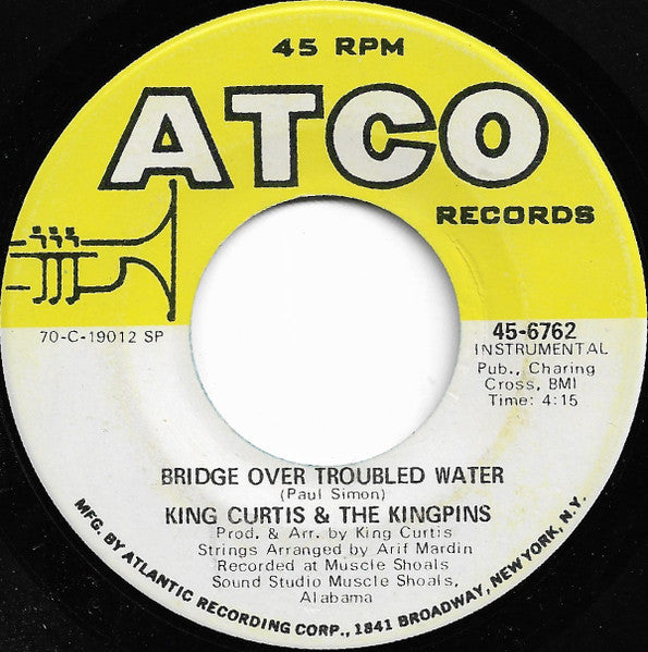 King Curtis & The Kingpins : Bridge Over Troubled Water / Get Ready (7", Single, SP )