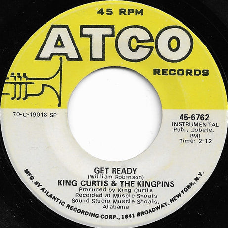 King Curtis & The Kingpins : Bridge Over Troubled Water / Get Ready (7", Single, SP )
