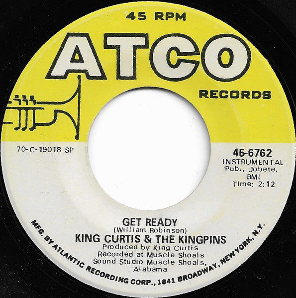 King Curtis & The Kingpins : Bridge Over Troubled Water / Get Ready (7", Single, SP )