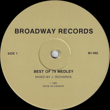 Various : Best Of 79 Medley (12", P/Mixed, Unofficial)