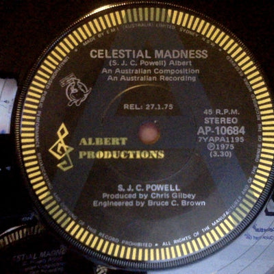 S.J.C. Powell : Celestial Madness / Age And Wonder (7", Promo)